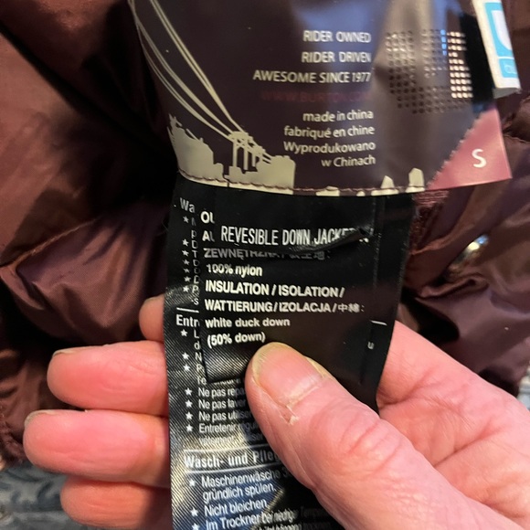 EUC Burton reversible  size Small women’s winter down jacket - Picture 15 of 16